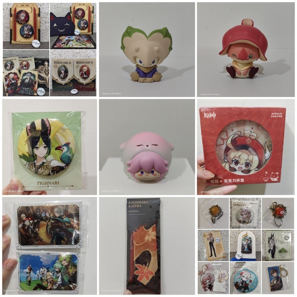 genshin impact kazuha scarf klee coaster yae miko fontemer saurian blind bag official merch merchand