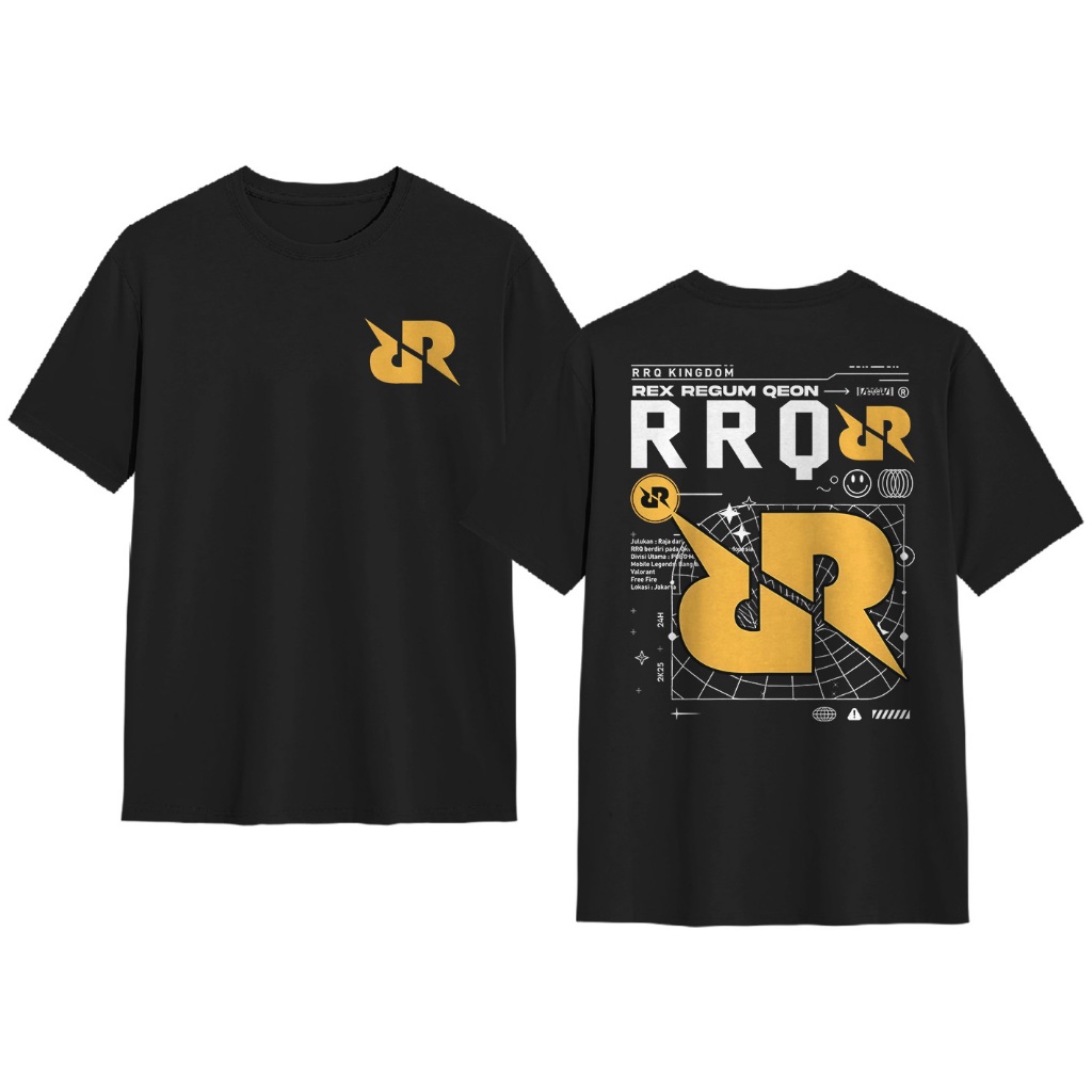 Baju Tshirt Kaos RRQ Kingdom Rex Requm Qeon Esport TEAM MOBILE LEGENDS - Baju Esport TEAM MOBILE LEG