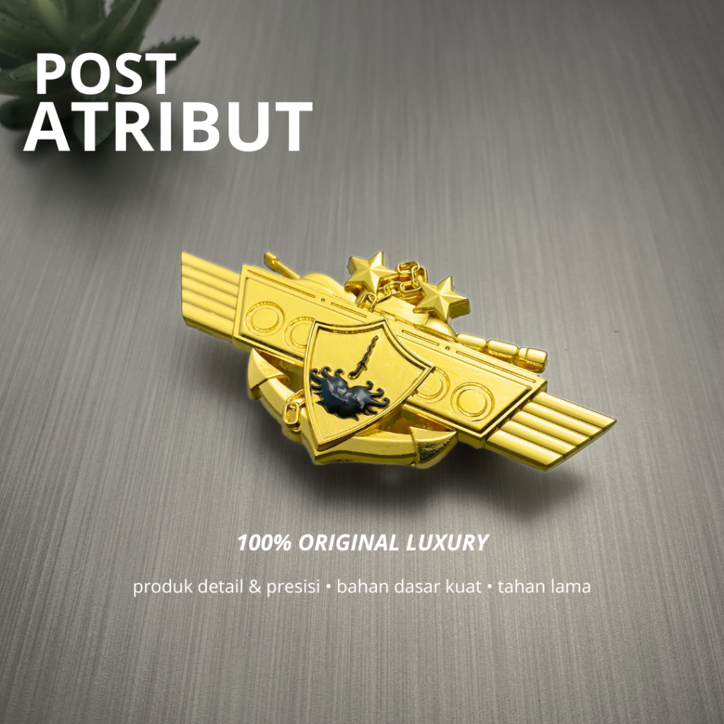 100% LUXURY Brevet KAVALERI Bintang 2 / Pin KAVALERI Bintang 2 Luxury / KAVALERI Luxury / Pin Brevet