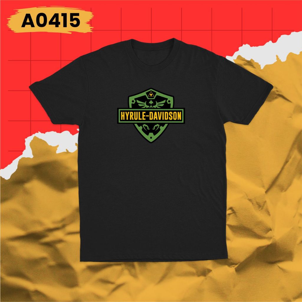 Kaos T-shirt Game Zelda Hyrule Davidson A0415