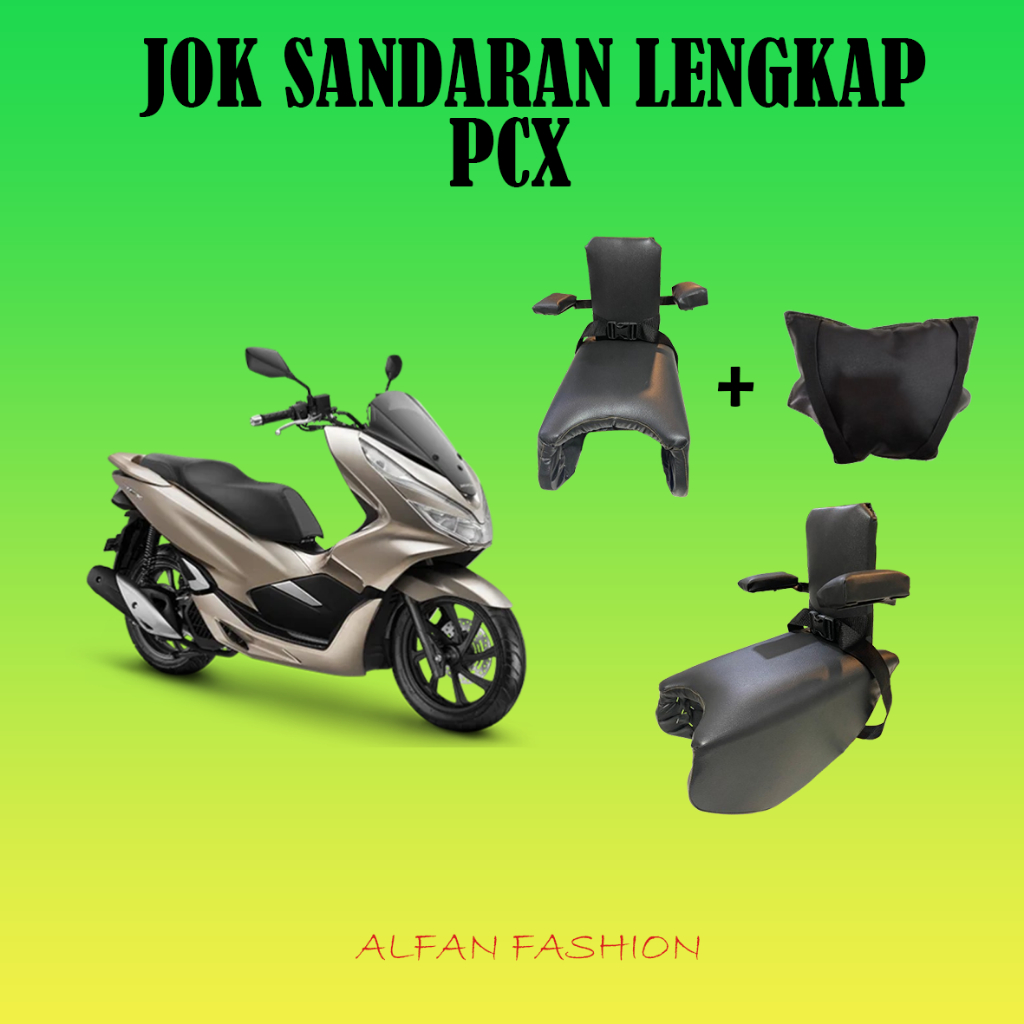 jok boncengan anak untuk motor pcx /jok tambahan buat bonceng anak di depan paket lengkap(jok+sandar