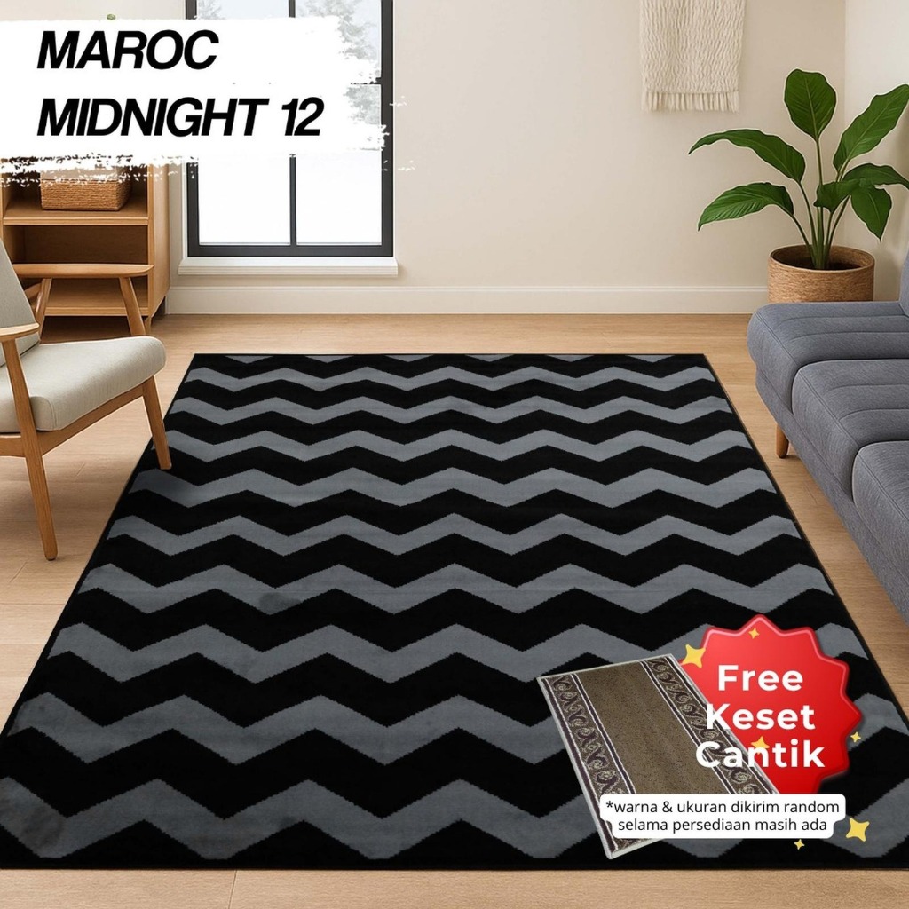 PERMADANI 160x210 PERMADANI MINIMALIS / KARPET MIDNIGHT 12 / KARPET BULU / PERMDANI KECIL