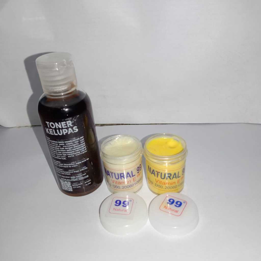 PAKET TONER FLEKSOL + CREAM 99 NATURAL SIANG MALAM