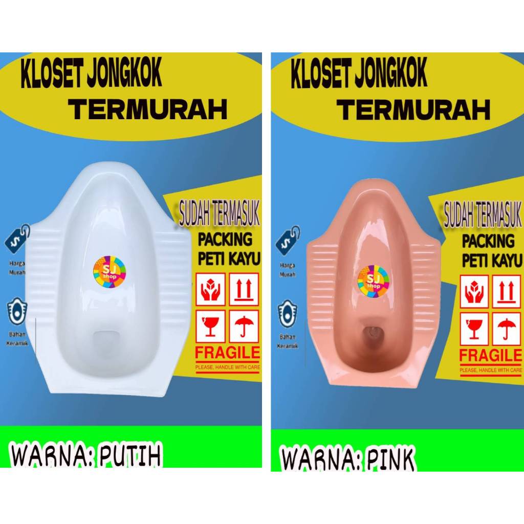 (Gratis Packing Kayu) KLOSET JONGKOK / CLOSET JONGKOK TOILET WC MURAH