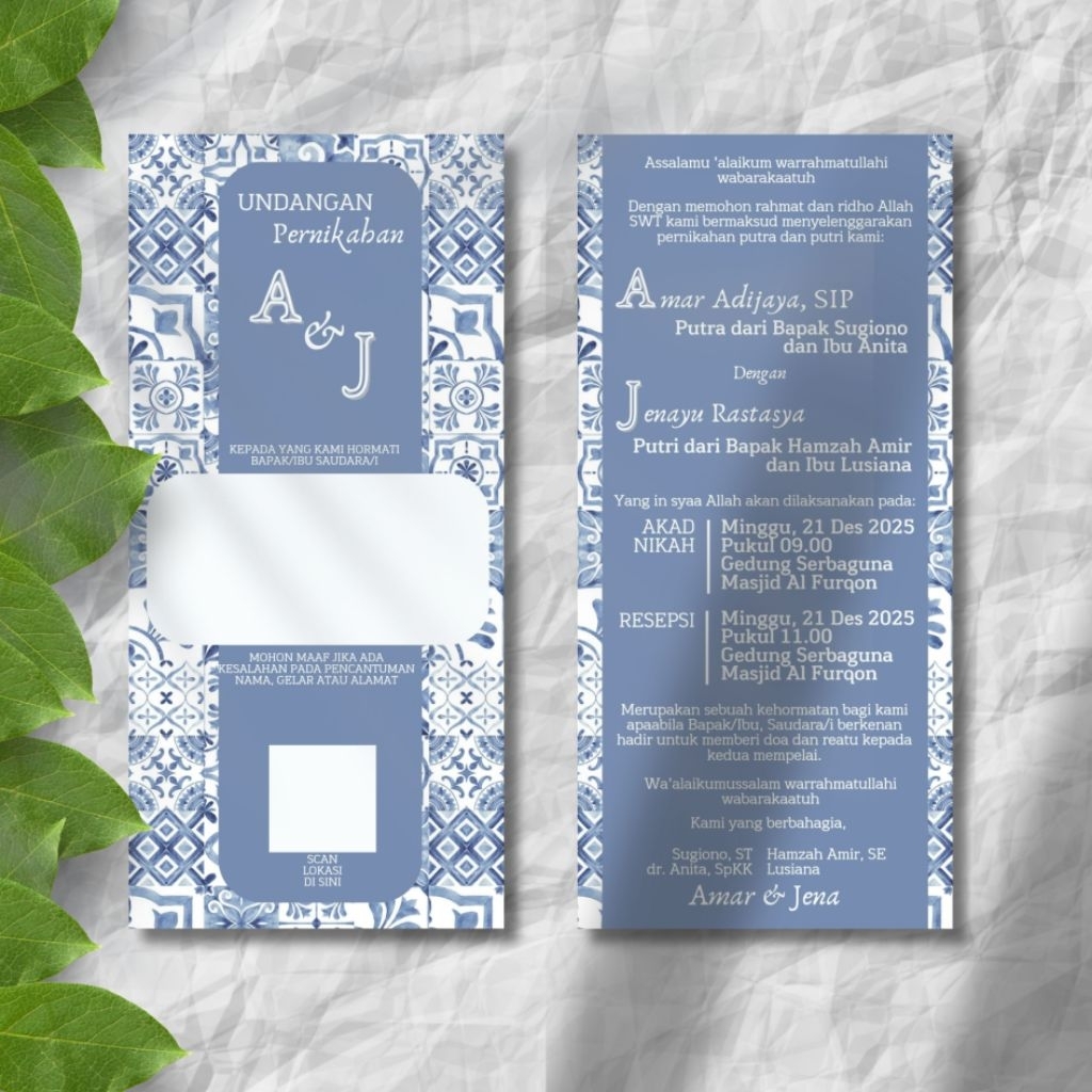 Undangan Pernikahan Simple Aesthetic