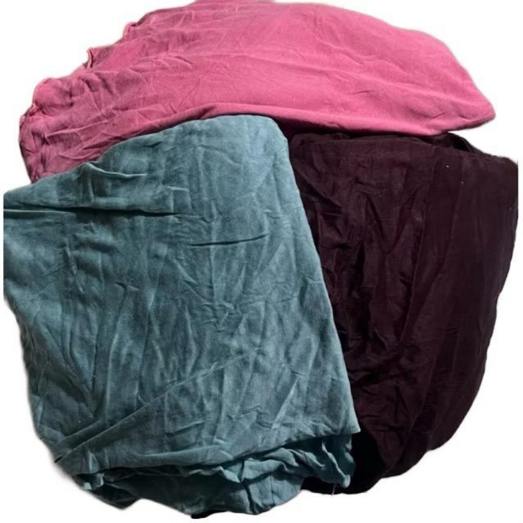 KAIN LAP MAJUN PERCA WARNA LEMBARAN BAHAN KAOS KATUN KILOAN ( PALA-W )