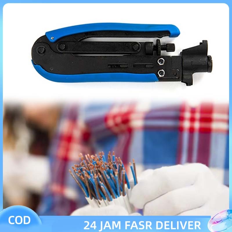 RG59 RG6 RG11 BNC Coaxial Kabel Crimping Tool Tang Krimping Multifungsi Alat Press Compression Konek