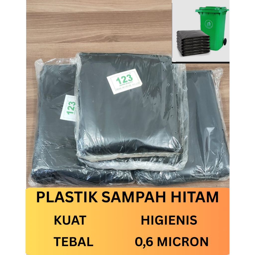 Plastik Sampah Kantong Plastik Sampah Hitam Tebal Besar Jumbo