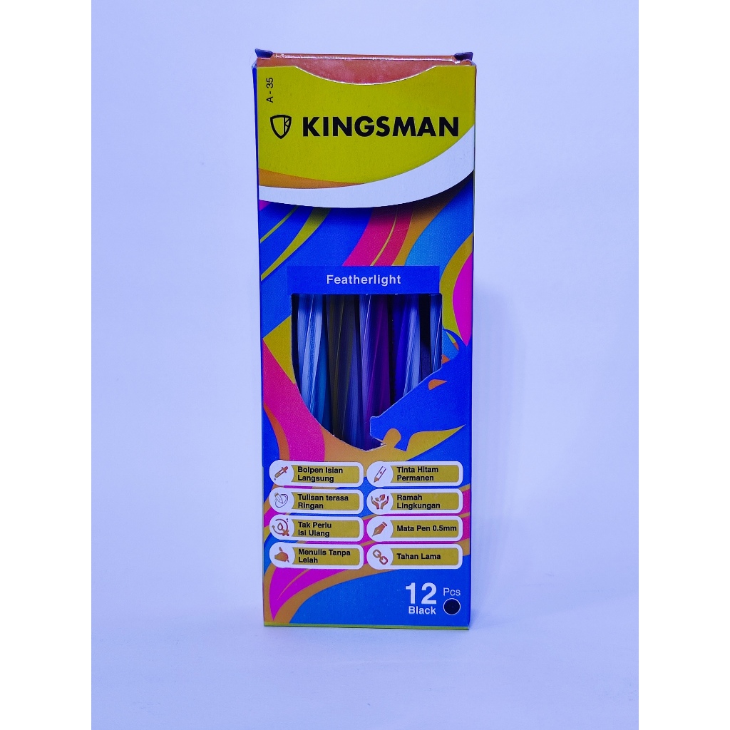 Pulpen Ulir Kingsman 1pak | Bolpen ulir Kingsman | Bolpen lilin Kingsman 1 pak