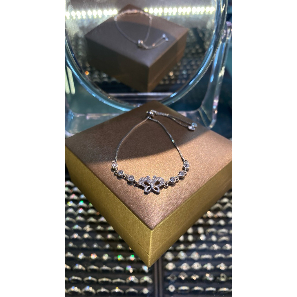 Gelang Serut Permata Silver 925