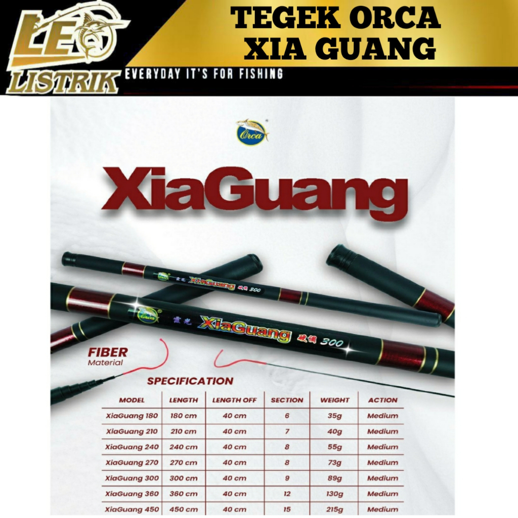 JORAN TEGEK ORCA XIA GUANG 180 210 240 270 300 360 450 540 JORAN TEGEK LENTUR ROS PENDEK