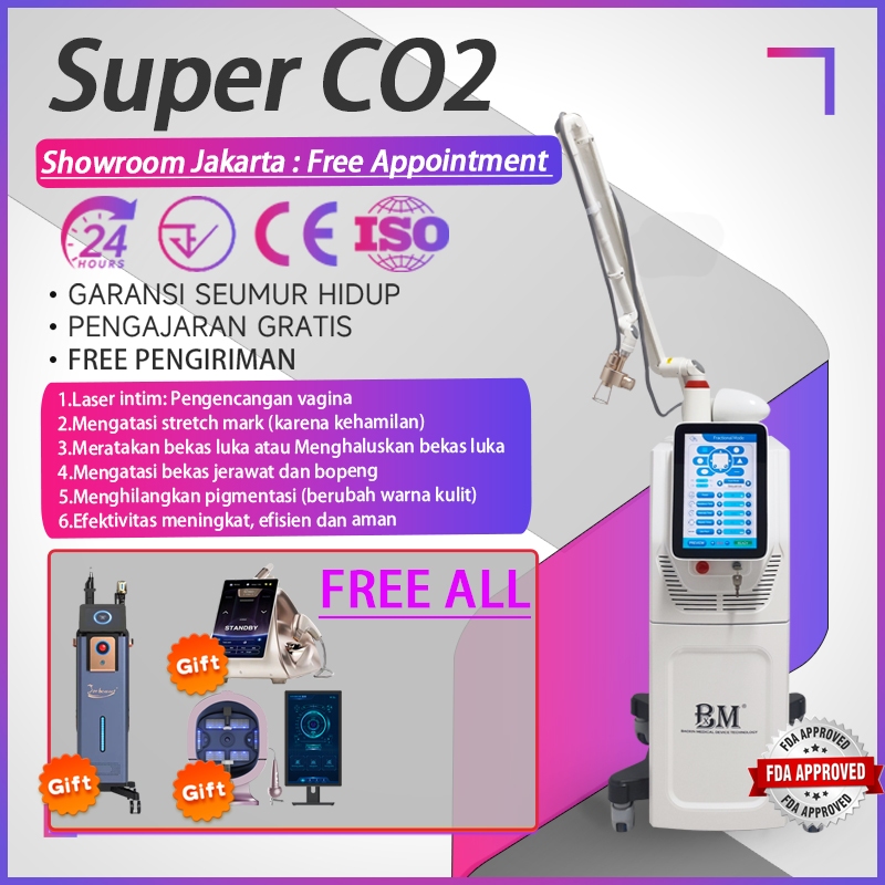 jkt showroom & Beli 1 unit Free 4unit alat & Super co2 & Laser co2 Alat laser bekas jerawat laser st