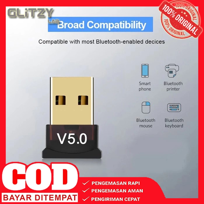 Bluetooth Receiver PC / Bluetooth USB Dongle 5.0 / Bluetooth Dongle PC/ Bluetooth PC , Kode AK005 Gl