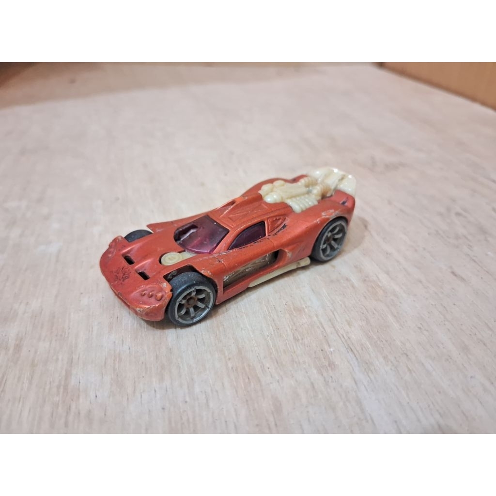 Hot Wheels Acceleracers Acceleron Spine Buster Orange Tahun 2006 Loose Junk Bahan Custom