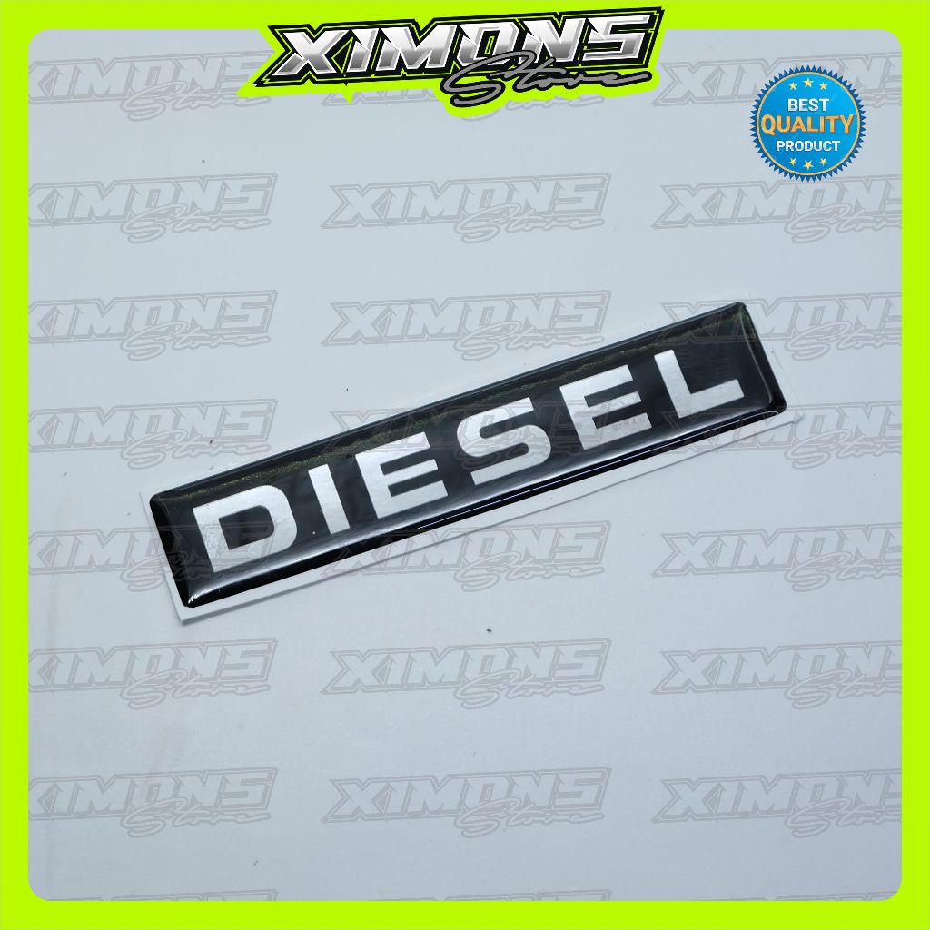 emblem diesel kijang kapsul / emblem timbul diesel kijang / stiker diesel kijang kapsul