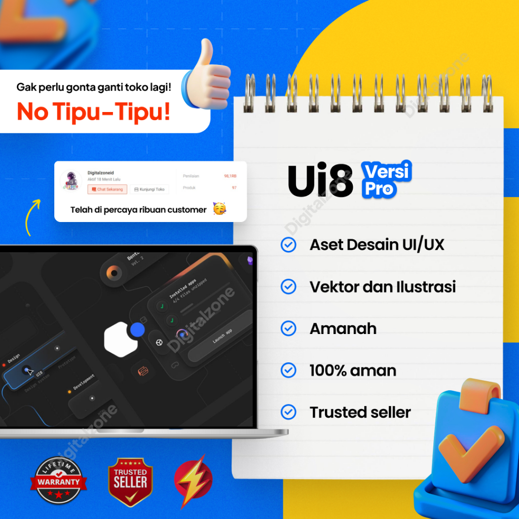 Jasa Download UI8 dan Iconscout
