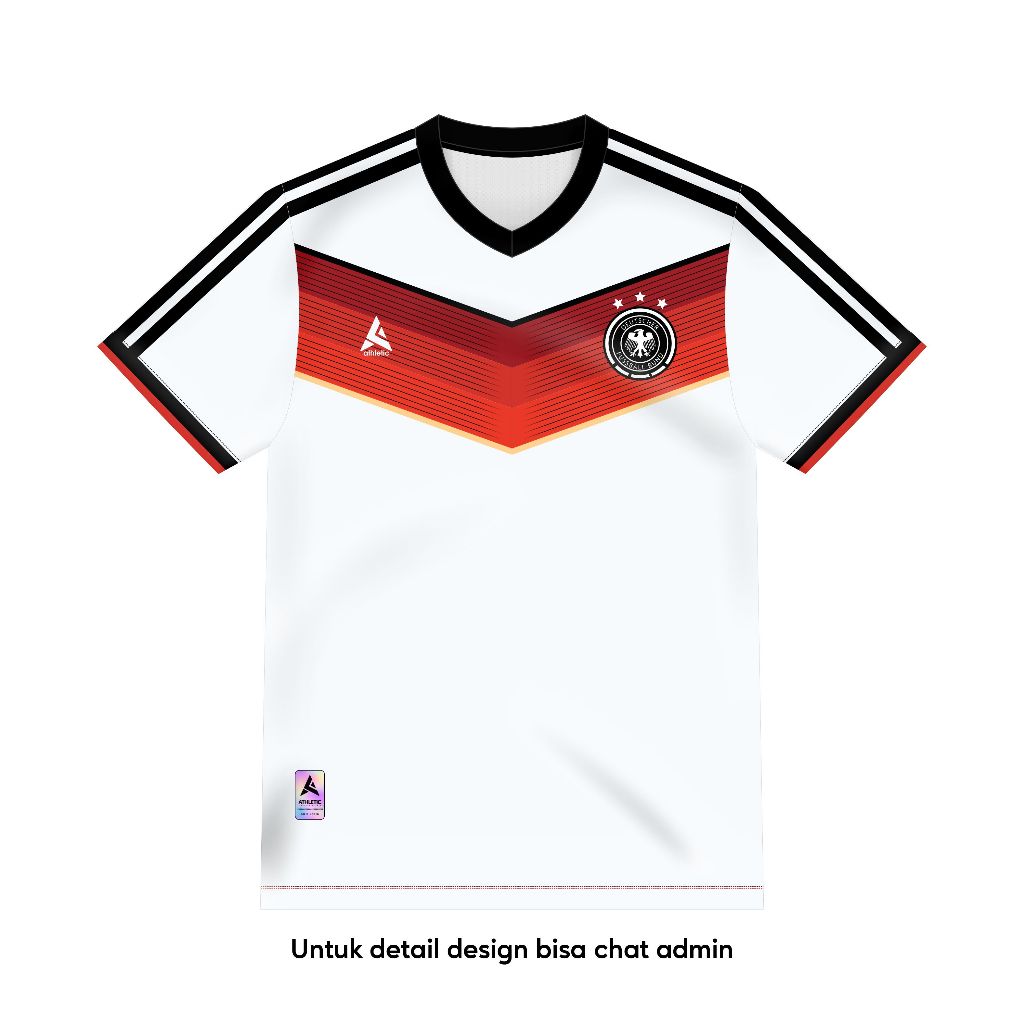ATHLETIC SPORTWEAR - Jersey Bola Fantasy Jerman 2014-2016 Fullprinting Casual - Atasan