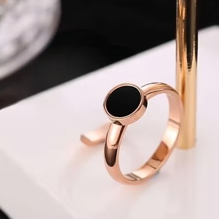 [PROMO] CINCIN TITANIUM WANITA | CINCIN STYLE KOREA | CINCIN BLACK ONYX ZIRCONIA