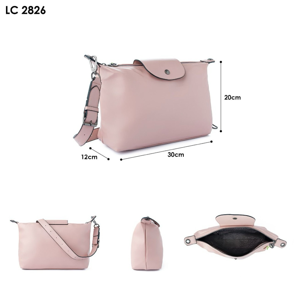 Tas Selempang LC2826 Cuir PU size M / Tas kulit Wanita Premium