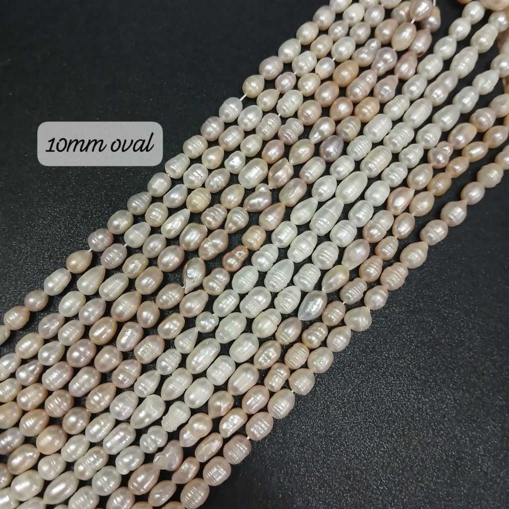mutiara air tawar  10mm oval