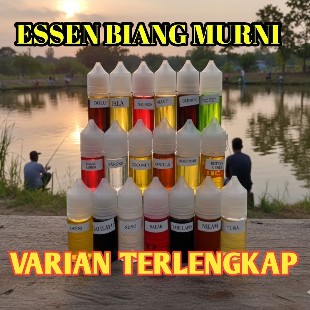 Essen Biang Murni Aroma Lengkap Buah Buahan Hanyiran Amisan Atsiri Ukuran 30ml Aroma Tajam dan Tahan