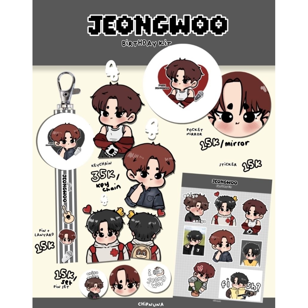 pelunasan Jeongwoo birthday kit & treasure angel