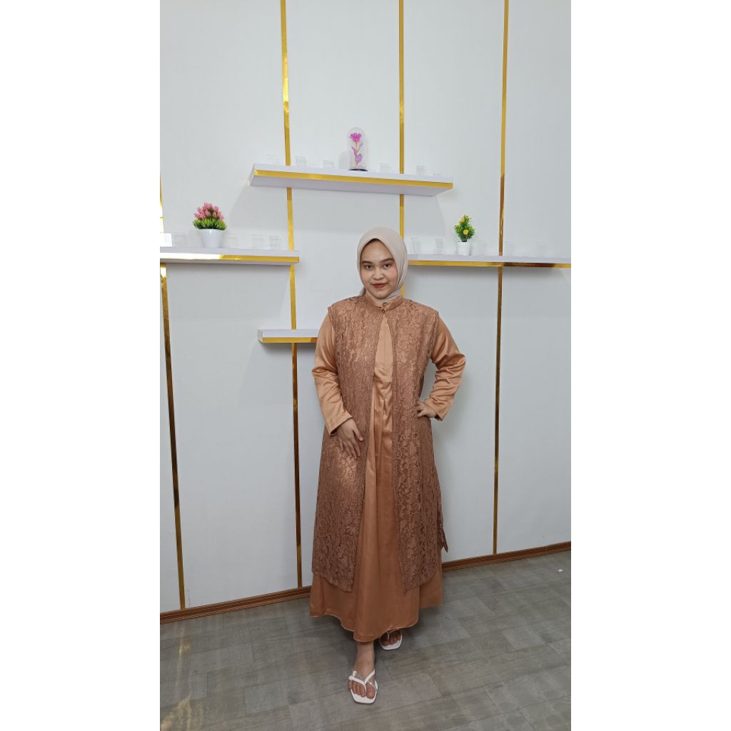 OUIN ABAYA BRUKAT,gamis raya series,gamis resmi,gamis pesta