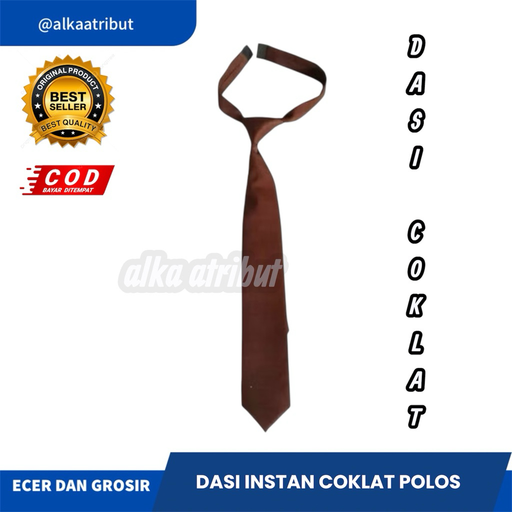 DASI COKLAT POLOS DASI SATPAM DASI COKLAT PRAMUKA