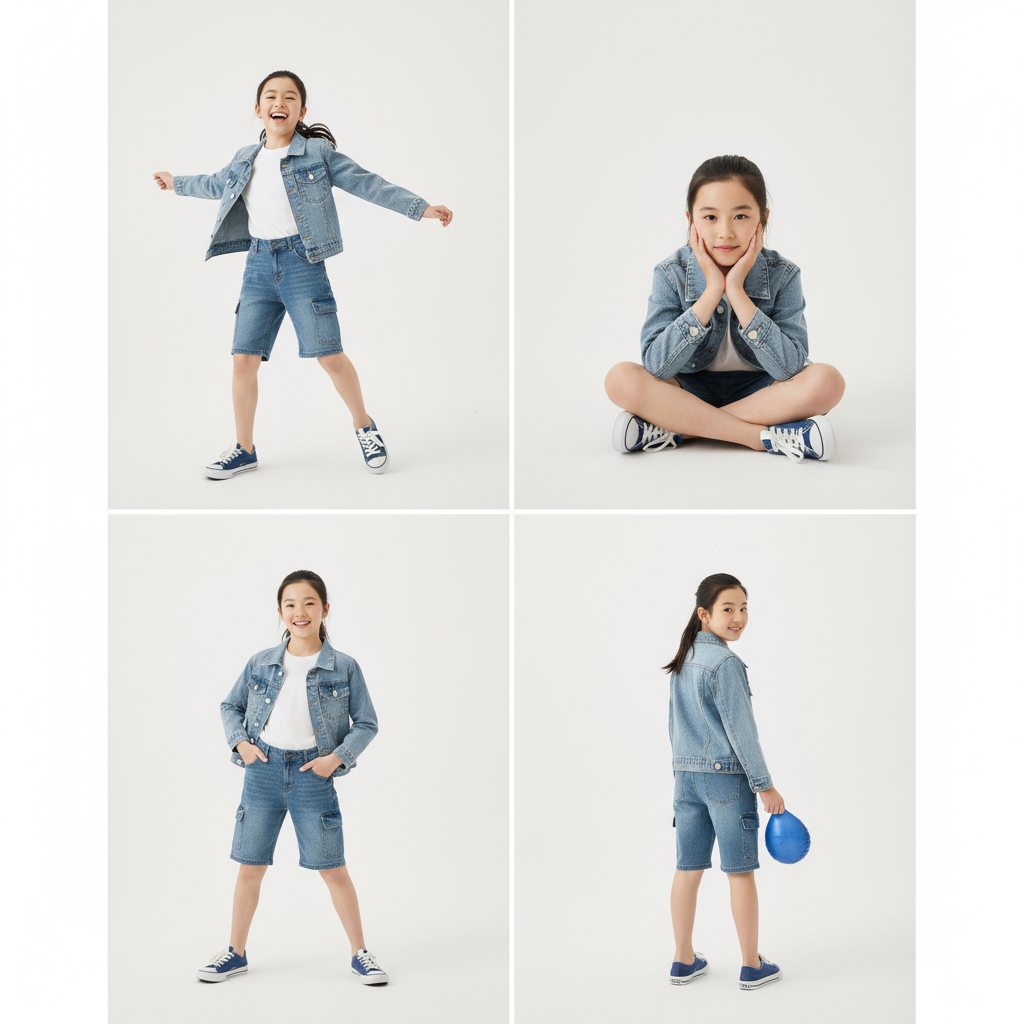 Jaket Jeans Anak 5-15 Tahun Outer Denim Remaja Unisex Tanggung Keren