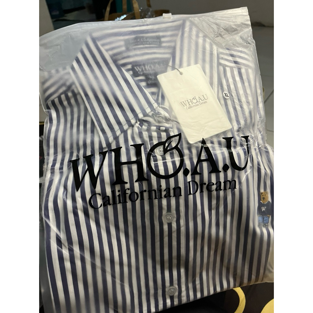 WHO.AU KEMEJA SALUR NAVY