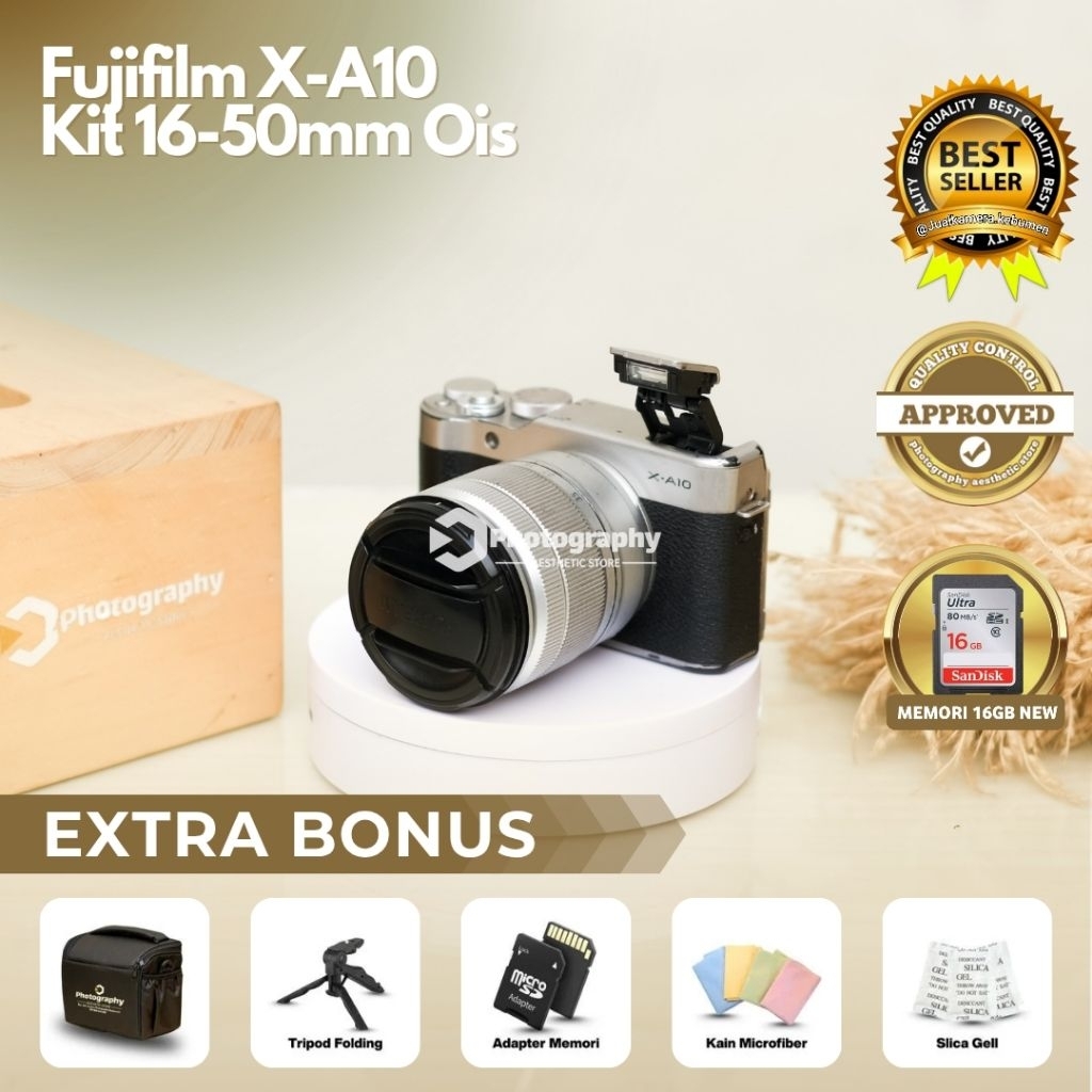 Fujifilm XA10 | Kamera Mirrorless FUJIFILM XA10 WIFI Cocok Buat Vlog MUA atau FOTO PRODUK