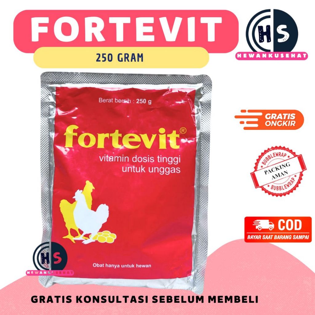 Fortevit 250g Vitamin Dosis Tinggi Ayam Unggas