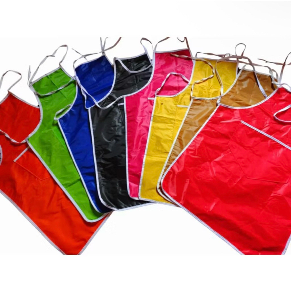 Apron Celemek Polos Koki Masak Waterproof / Anti Air Harga Termurah