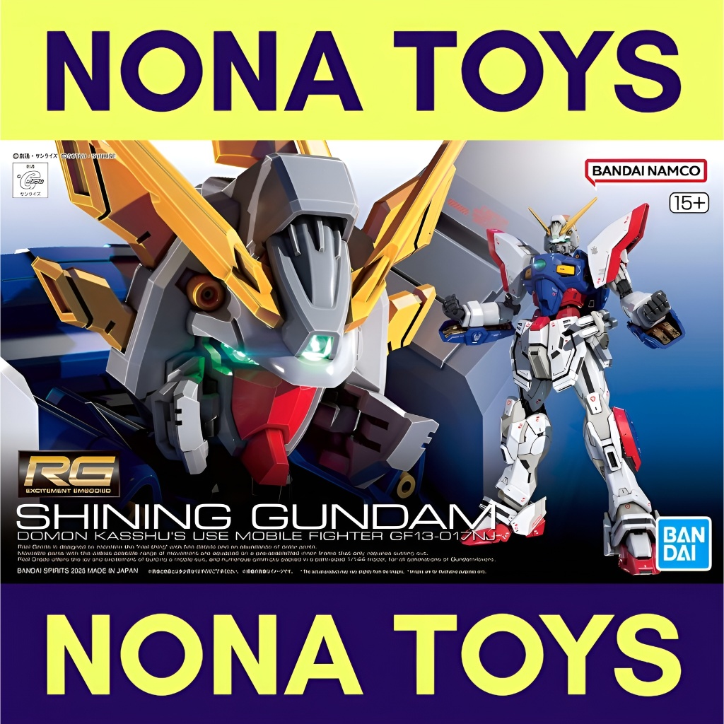 RG Shining Gundam / RG 1/144 GF13-017NJ Shining Gundam (Mobile Fighter G Gundam) Gunpla Bandai Gunda
