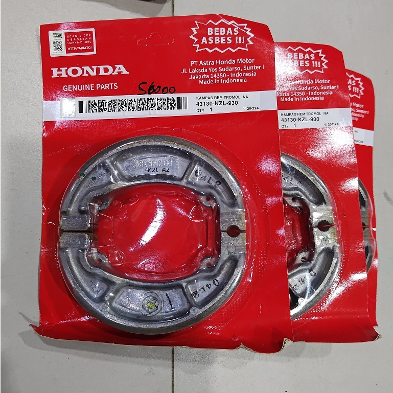 kampas rem belakang beat scoopy spacy vario ori