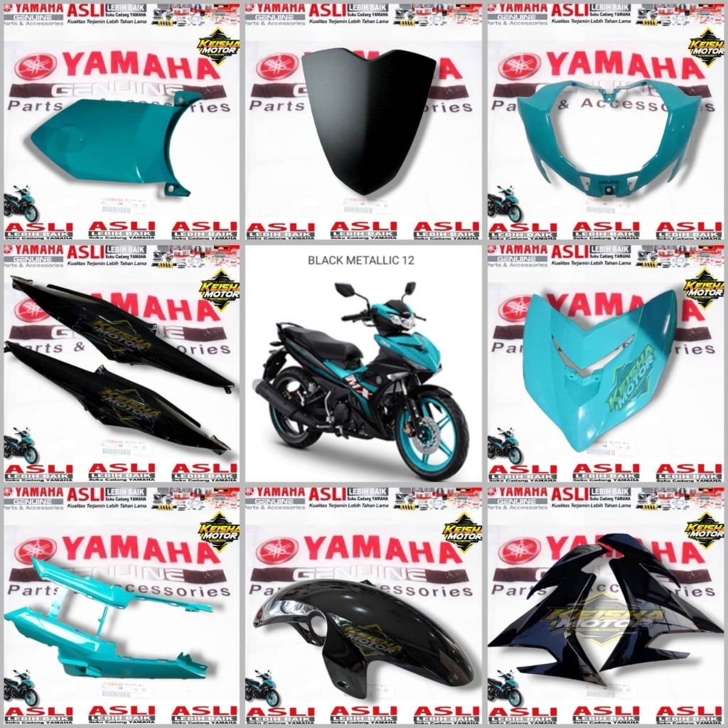body-body halus satuan JUPITER MX KING 150 hijau tosca Original yamaha