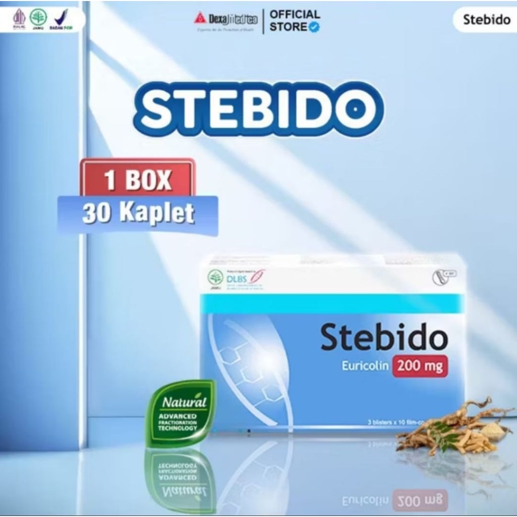 Stebido Herbal Peningkat Stamina Pria Dewasa Terbaik - Stebido 30 Kaplet 200 mg