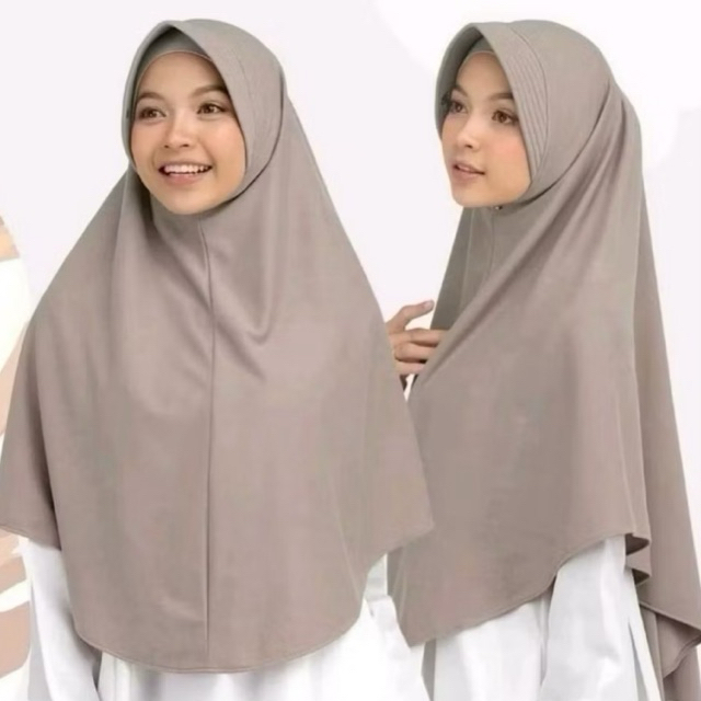 HIJAB INSTAN BERGO HAMIDAH SIZE XL MENUTUP DADA / JILBAB INSTAN OVAL MENUTUP DADA JERSEY PREMIUM