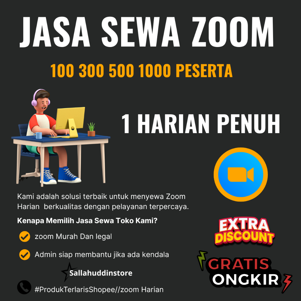Sewa Meeting 300 Peserta Zoom Pro Murah Bergaransi