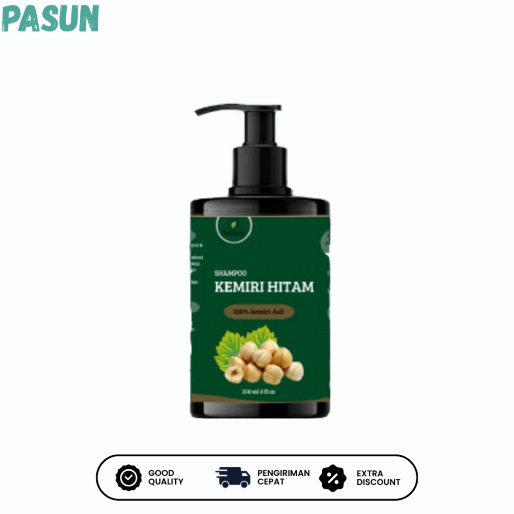 Shampoo Kemiri Hitam Menebalkan & menghitamkan Rambut