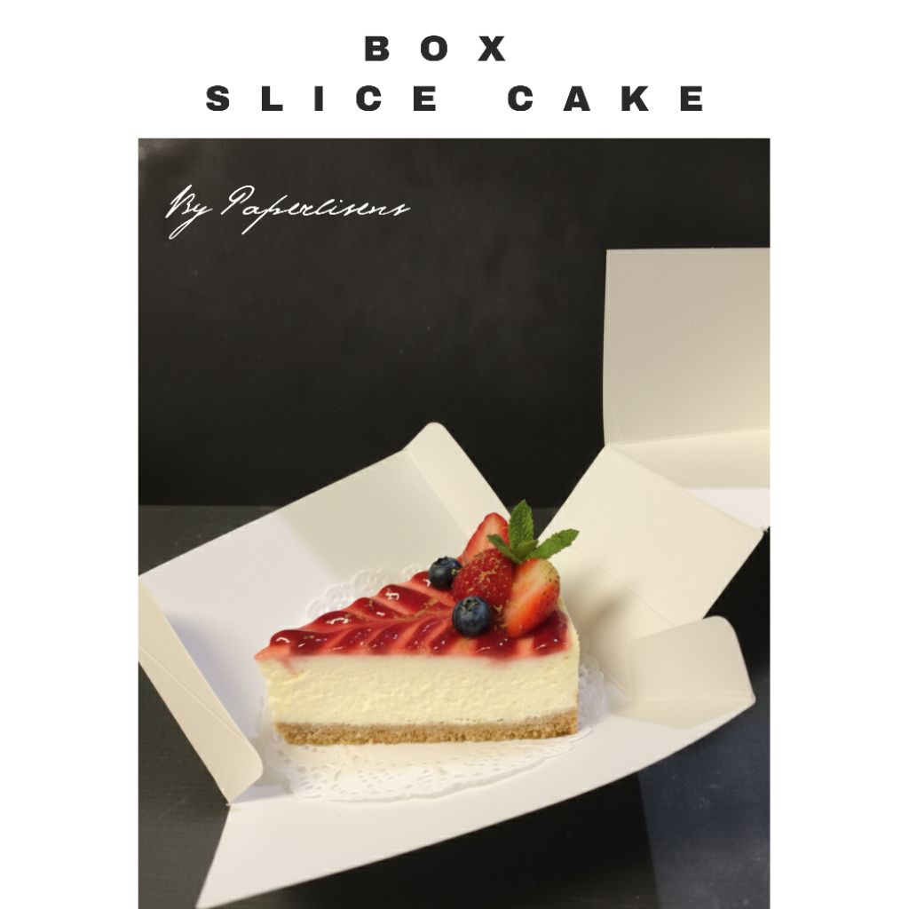 (20Pcs) Box Slice Cake / Kemasan Kue / Wadah Roti / Packaging Kue / Packaging Roti / Roti Potong / S