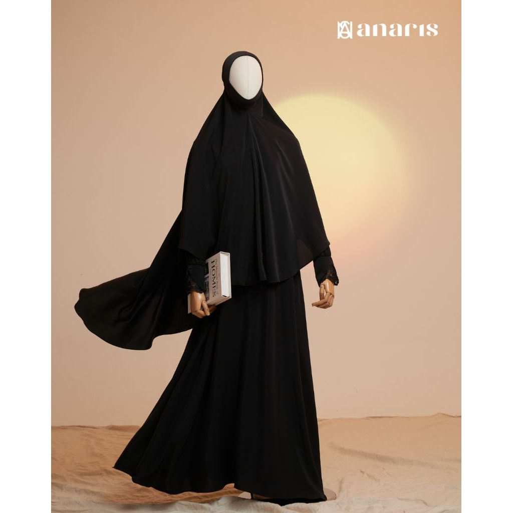 Yasmin Abaya OneSet dress + Yasmin Khimar (ABAYA DAN KHIMAR)