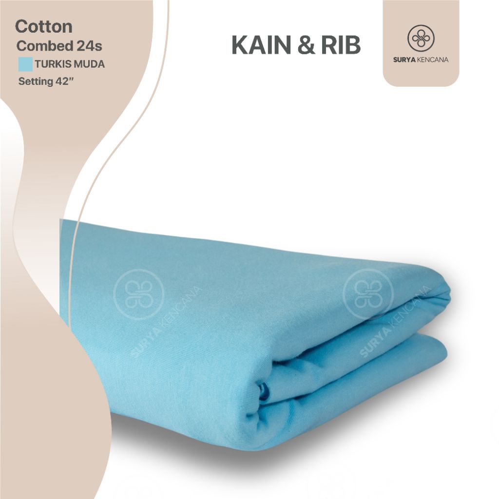 KATUN COMBED 24s WARNA MUDA 1ROLL