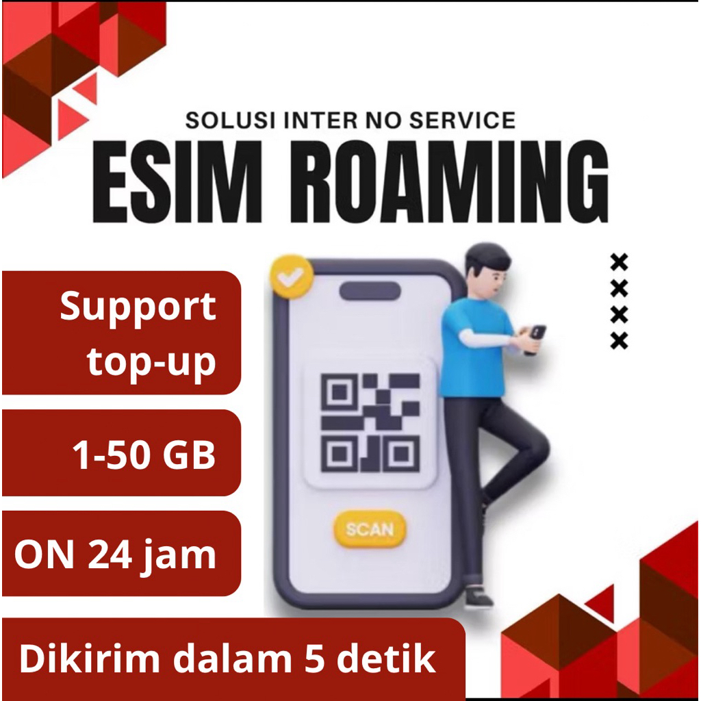 eSIM Anti blokir Support HP Inter