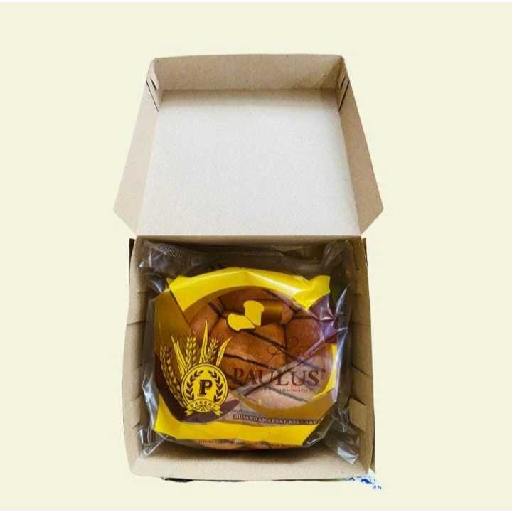 Roti Bluder Besar kacang Tanah dan Coklat - KHUSUS INSTAN SURABAYA - Paulus Bakery