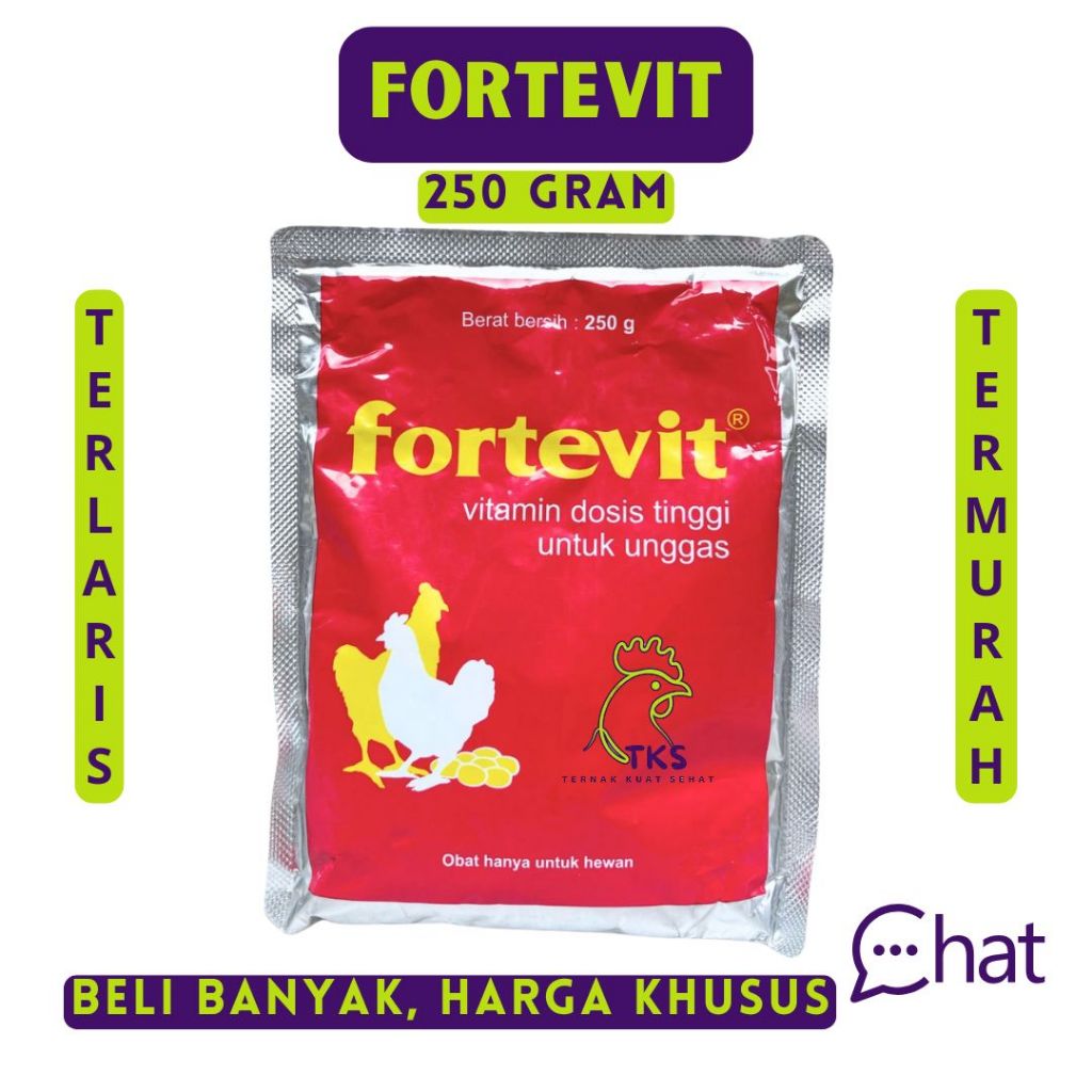Fortevit 250g Vitamin Dosis Tinggi Ayam Unggas