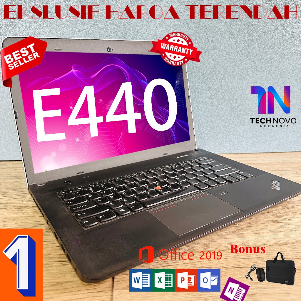 Laptop Lenovo E440 E-Series Core i3 i5 Ram 4/8gb HDD 320GB/500GB SSD 128GB/256GB Peningkatan Baru La