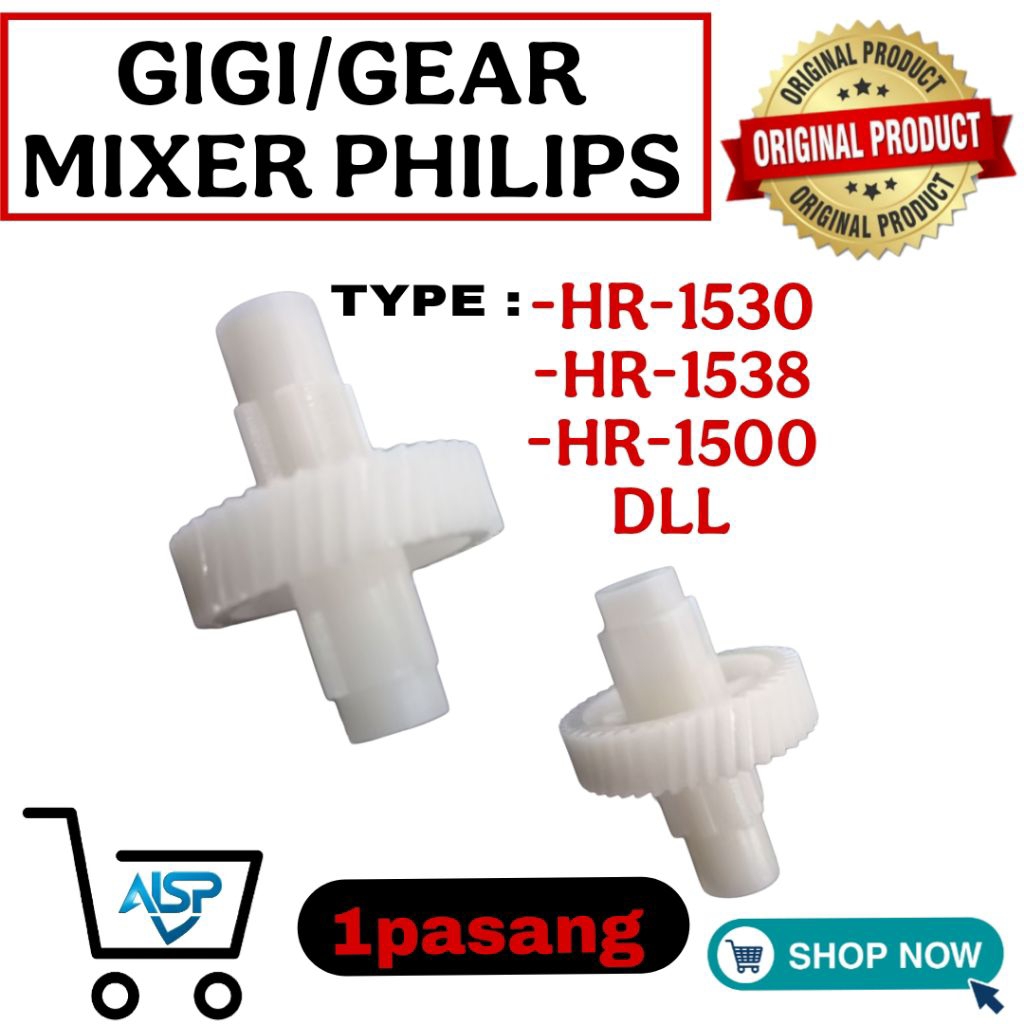 GIGI/GEAR MIXER PHILIPS HR-1530 HR-1538 HR-1500 1pasang