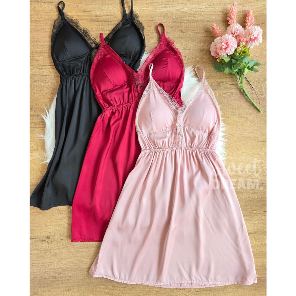 Dress Satin Sexy Night Dress Sleepwear 60287137
