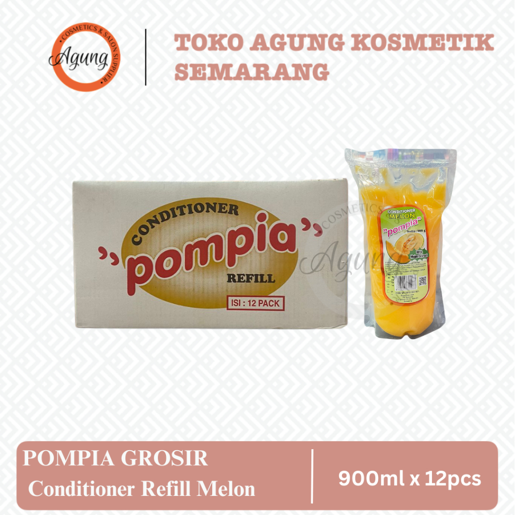 AGUNGSMG - POMPIA GROSIR Conditioner Refill Melon 900ml x 12pcs